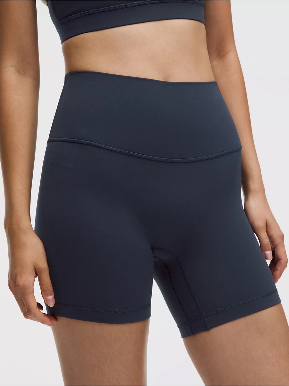 lululemon Align No Line™ High-Rise Short 6" navy